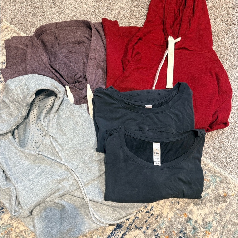 LOT of 5 ZYIA Tops-size S and M